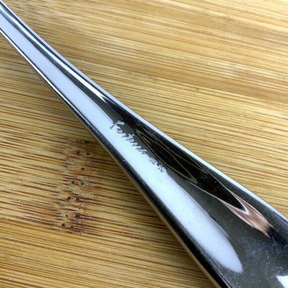 Pottery Barn Fortessa 18/10 Stainless Steel Oval Soup Spoons Set Of 2 Korea - Picture 5 of 5